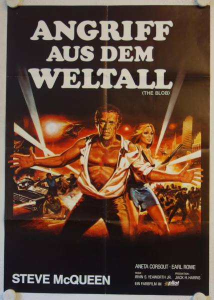 The Blob re-release german movie poster